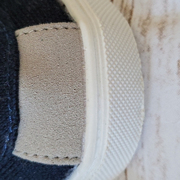 Muk Luks Kyle navy blue slip on sneakers with plaid accents NWOT - Picture 6 of 12